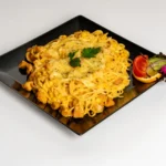 Tejszínes kukoricás csirkecsíkos spagetti