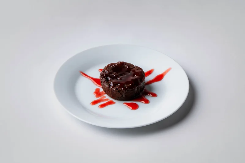 Csokis szuflé eper szósszal 1 Csokis szuflé eper szósszal